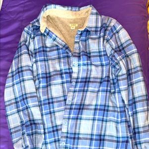 L.L. Bean fleece lined flannel